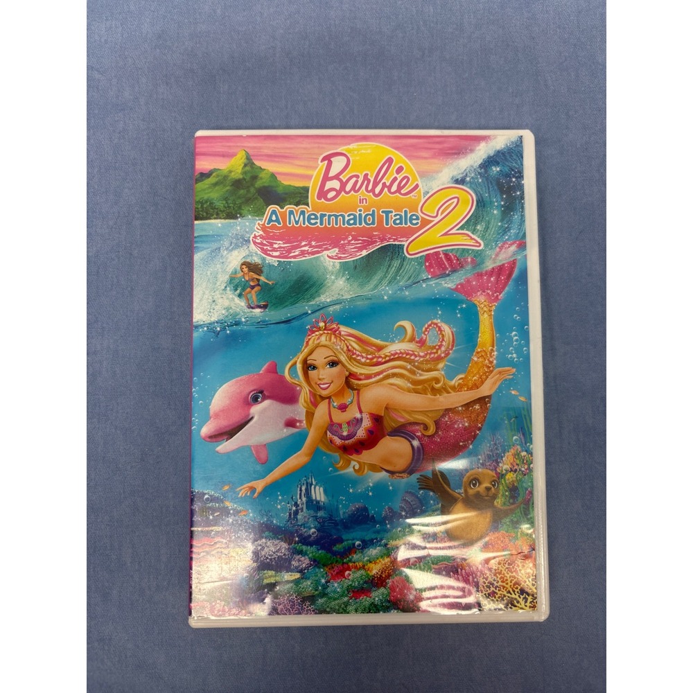 Barbie in A Mermaid Tale 2 DVD Kids Movie 2012 Pink Good Surfing Adventure
